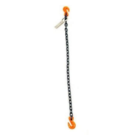 MAZZELLA Mazzella Lifting B151005 10' Single Leg Chain Sling W/ Grab Hook S5101210S03